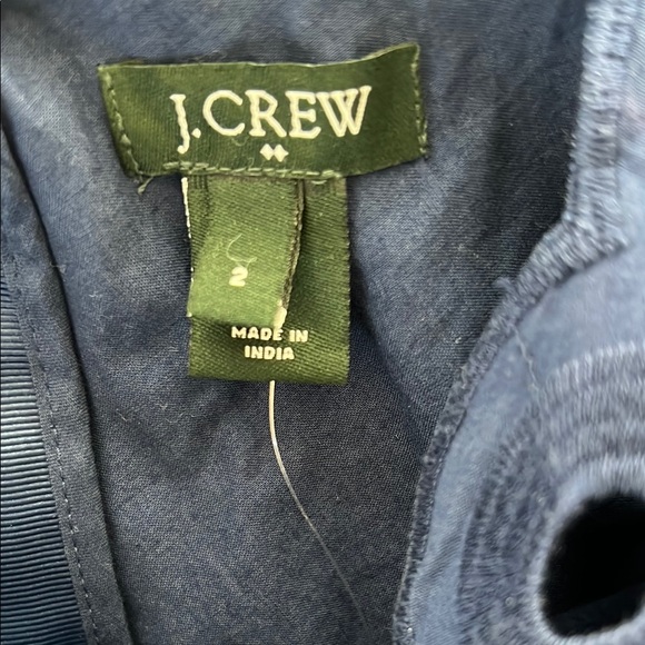 NWT J. Crew Factory Blue Fit and Flare Midi Dress with Scoop Neck - Picture 2 of 9